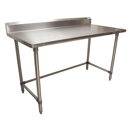 BK RESOURCES Work Table Open Base, 16/304 Stainless Steel, 5"Riser 60"Wx30"D CVTR5OB-6030